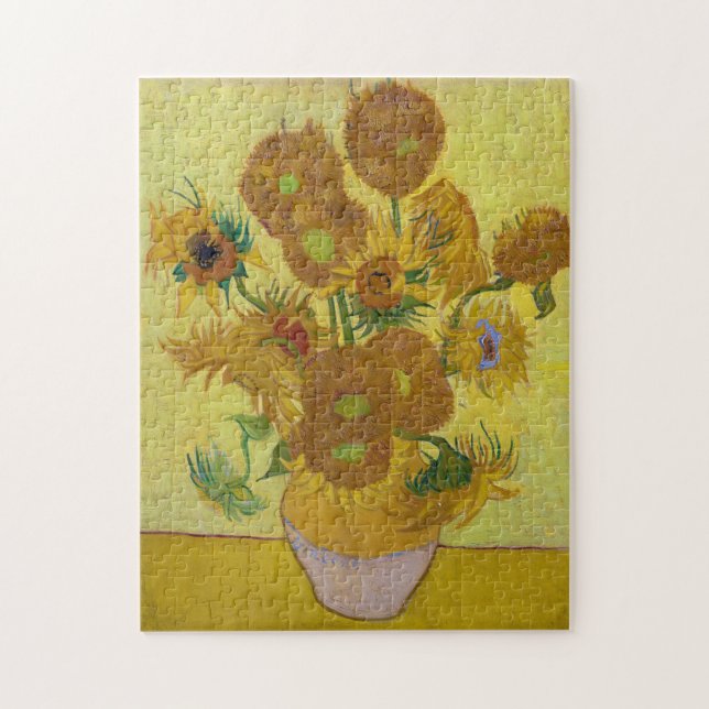 Sunflowers, Vincent van Gogh, 1889 Jigsaw Puzzle (Vertical)