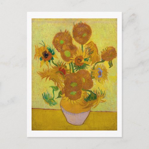 Sunflowers Vincent van Gogh 1889 Postcard