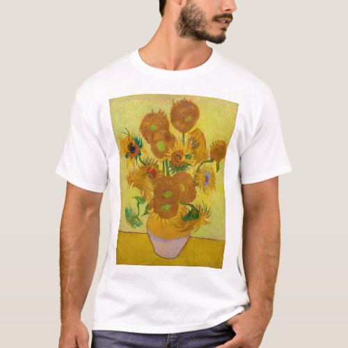 Sunflowers Vincent van Gogh 1889 T_Shirt