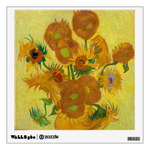 Sunflowers Vincent van Gogh 1889 Wall Decal