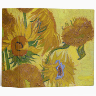 Sunflowers, Vincent van Gogh 3 Ring Binder