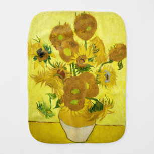 Sunflowers Vincent van Gogh Baby Burp Cloth