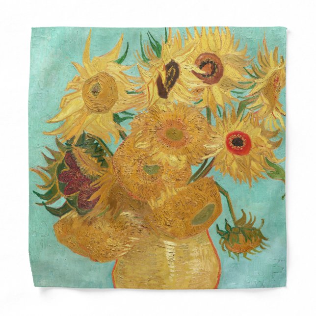 Sunflowers Vincent van Gogh     Bandana (Front)