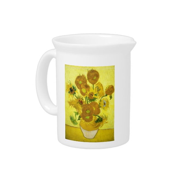 Sunflowers Vincent van Gogh    Beverage Pitcher (Left)
