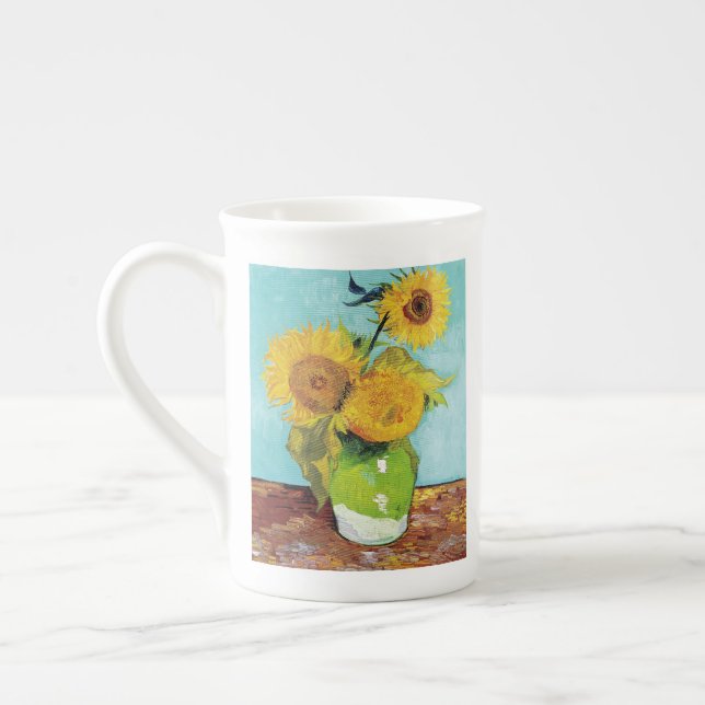 Sunflowers Vincent van Gogh   Bone China Mug (Left)