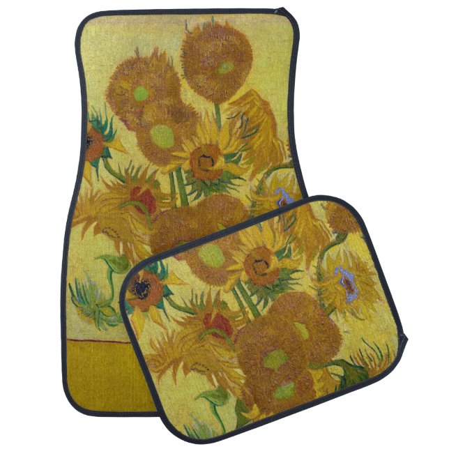 Sunflowers, Vincent van Gogh Car Floor Mat (Set)