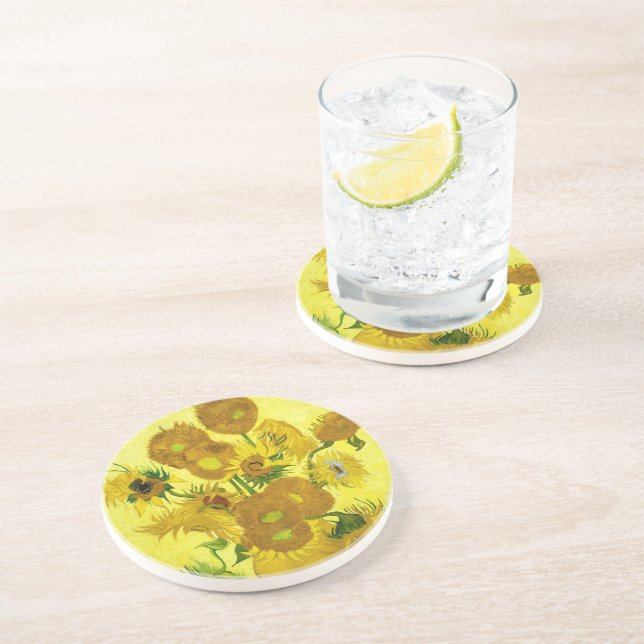 Sunflowers Vincent van Gogh    Coaster (Side)