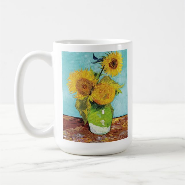 Sunflowers Vincent van Gogh  Coffee Mug (Left)