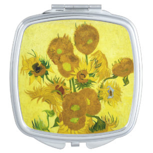 Sunflowers Vincent van Gogh Compact Mirror