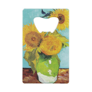 Sunflowers Vincent van Gogh    Credit Card Bottle Opener
