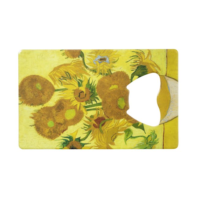 Sunflowers Vincent van Gogh    Credit Card Bottle Opener (Front (Horizontal))