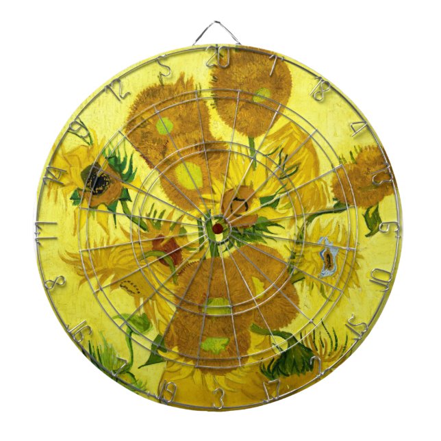 Sunflowers Vincent van Gogh    Dart Board (Front)