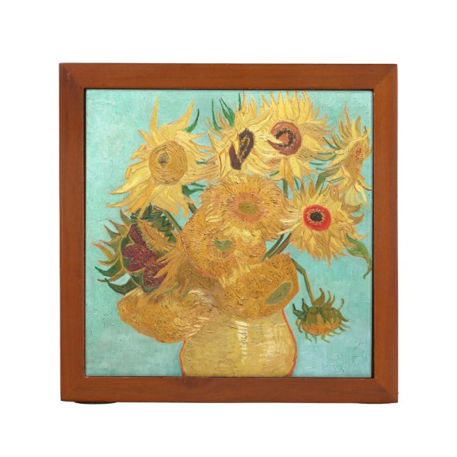 Sunflowers Vincent van Gogh    Desk Organizer (Front)