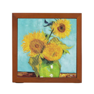 Sunflowers Vincent van Gogh Desk Organizer