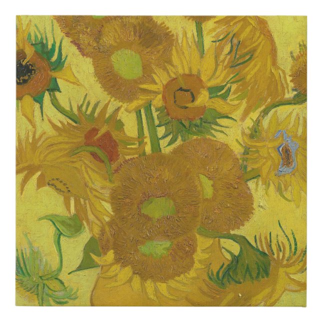 Sunflowers - Vincent van Gogh Faux Canvas Print (Front)