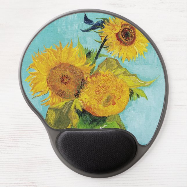 Sunflowers Vincent van Gogh  Gel Mouse Pad (Front)
