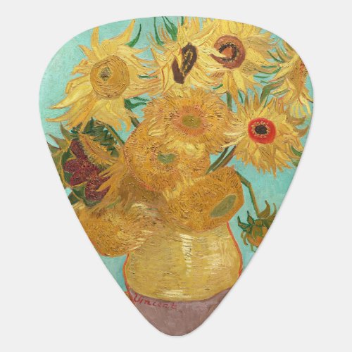 Sunflowers Vincent van Gogh   Guitar Pick
