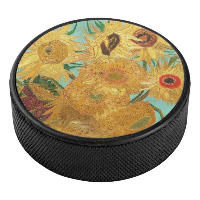 Sunflowers Vincent van Gogh   Hockey Puck (3/4)