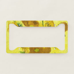 Sunflowers Vincent van Gogh    License Plate Frame