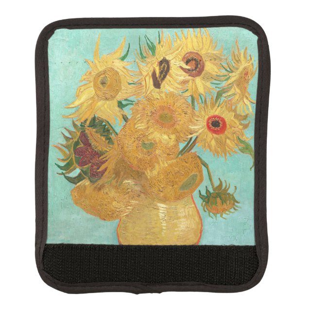 Sunflowers Vincent van Gogh   Luggage Handle Wrap (Front)