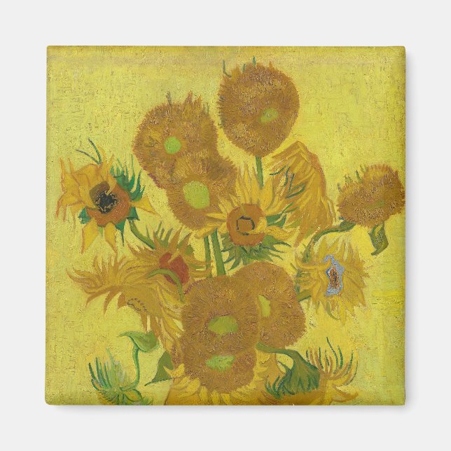 Sunflowers-Vincent van Gogh Magnet (Front)