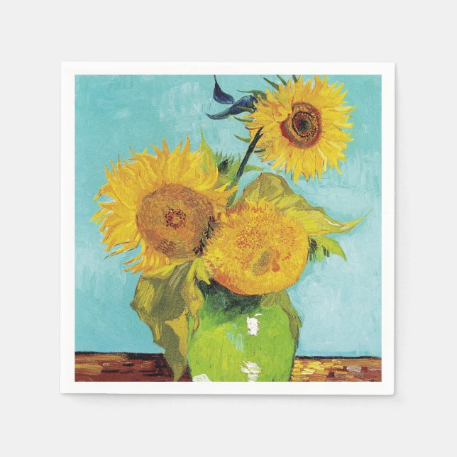 Sunflowers Vincent van Gogh  Napkins (Front)
