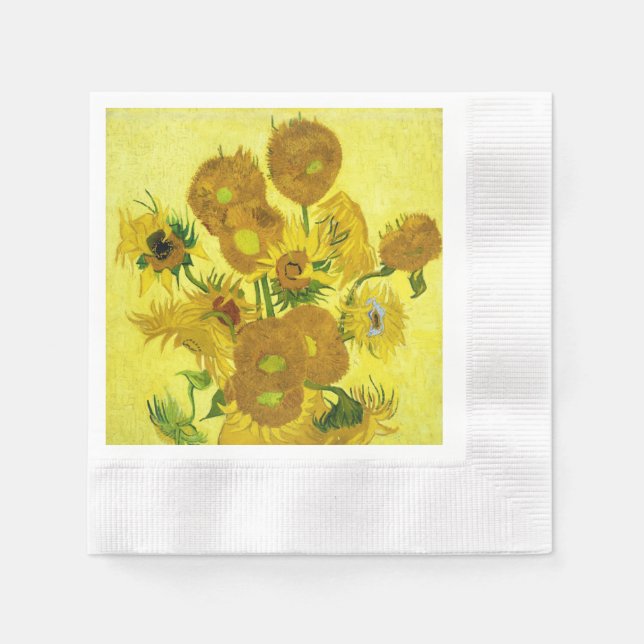 Sunflowers Vincent van Gogh      Napkins (Front)