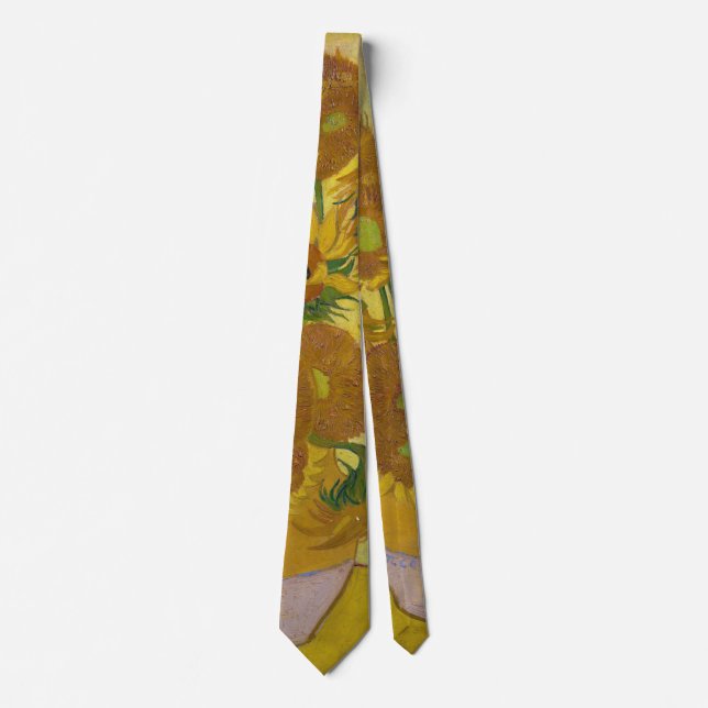 Sunflowers, Vincent van Gogh Neck Tie (Front)