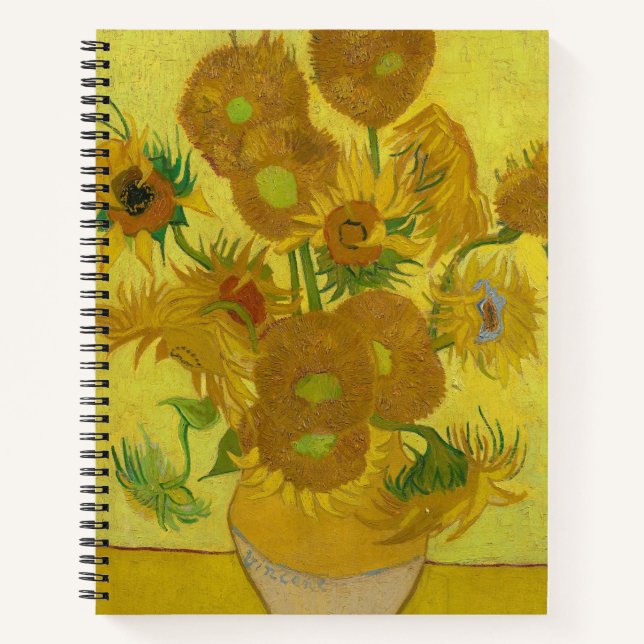 Sunflowers - Vincent van Gogh Notebook (Front)