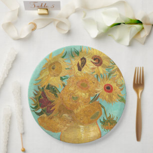Sunflowers Vincent van Gogh Paper Plates