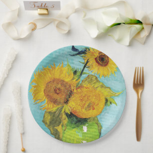 Sunflowers Vincent van Gogh Paper Plates