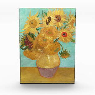 Sunflowers Vincent van Gogh Photo Block