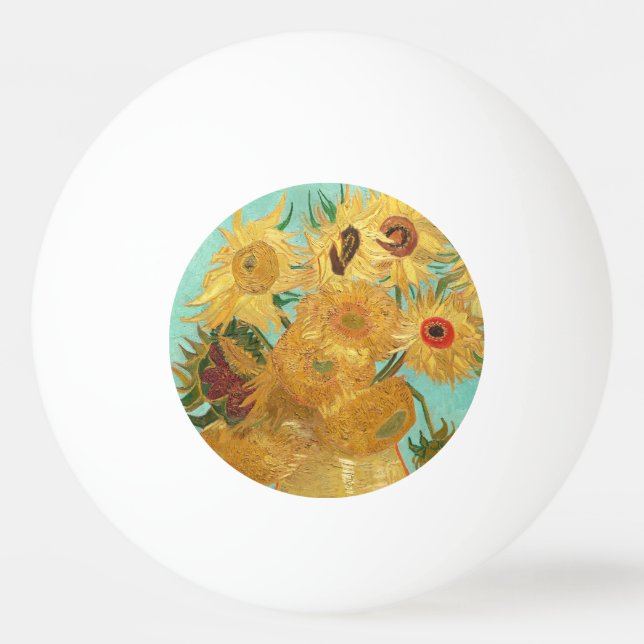 Sunflowers Vincent van Gogh    Ping Pong Ball (Front)