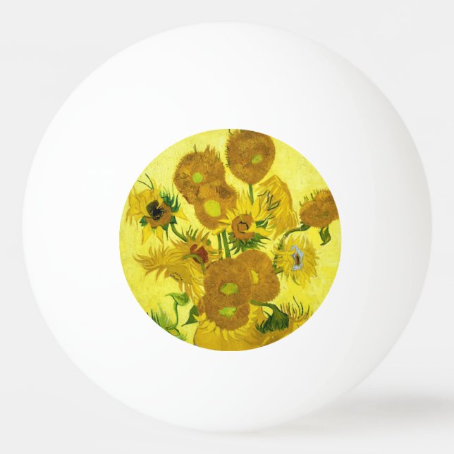 Sunflowers Vincent van Gogh    Ping Pong Ball (Front)