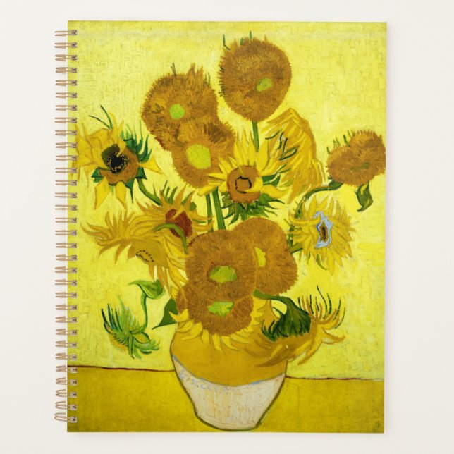 Sunflowers Vincent van Gogh   Planner (Front)