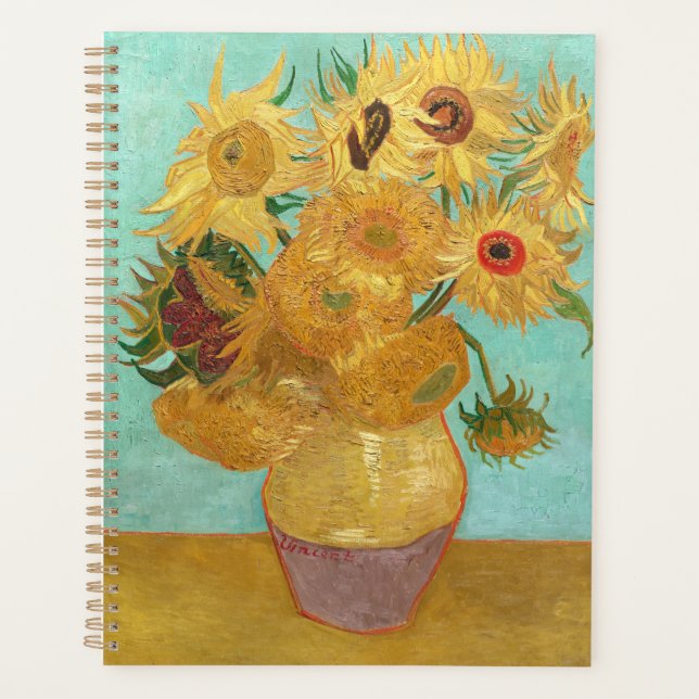 Sunflowers Vincent van Gogh   Planner (Front)
