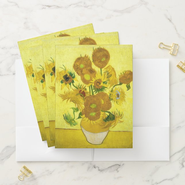 Sunflowers Vincent van Gogh    Pocket Folder (In Situ)