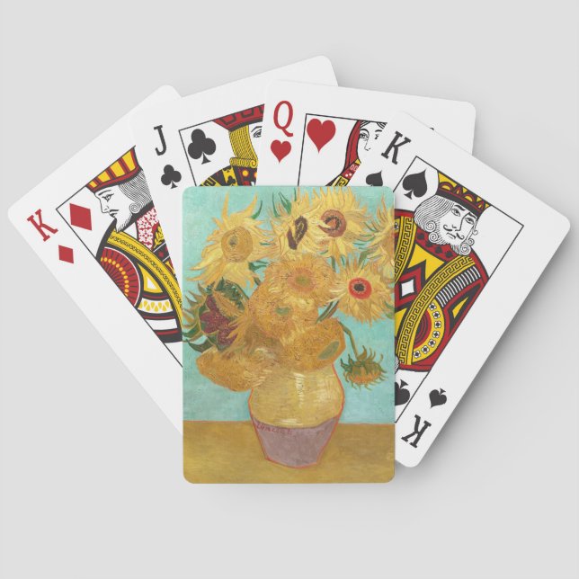 Sunflowers Vincent van Gogh     Poker Cards (Back)