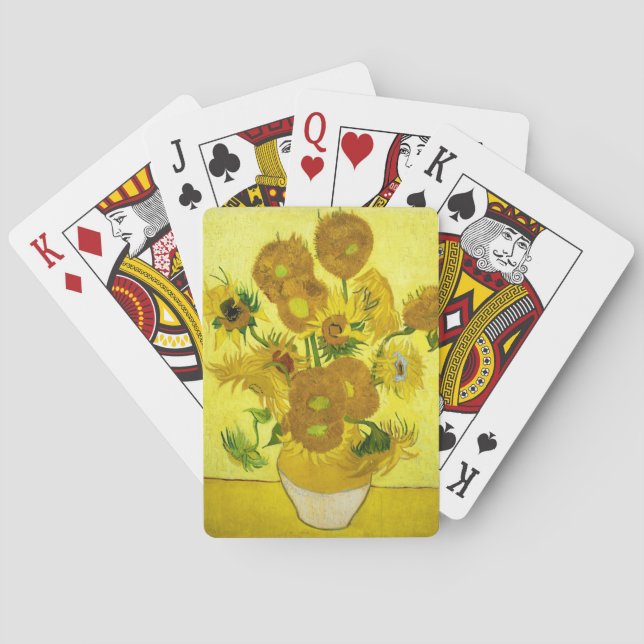 Sunflowers Vincent van Gogh     Poker Cards (Back)