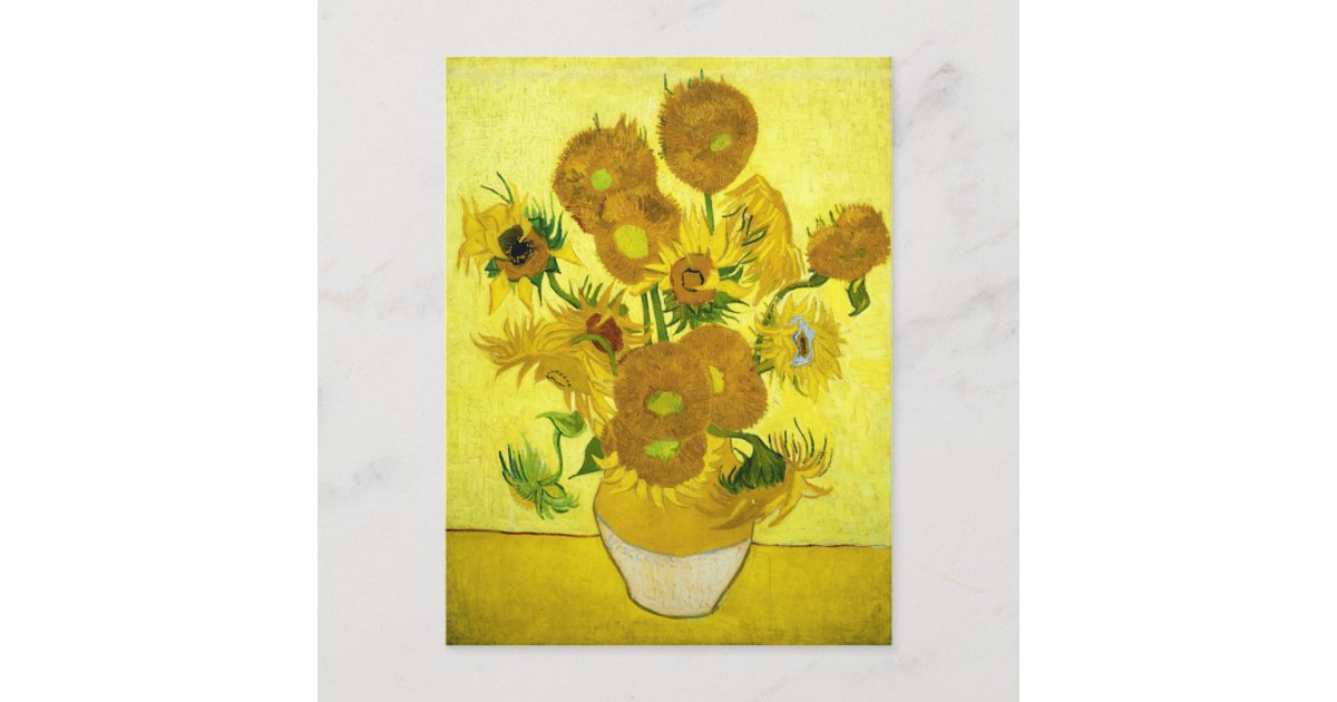 Sunflowers Vincent van Gogh Postcard Zazzle