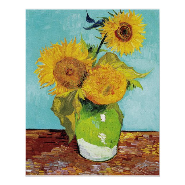 Sunflowers Vincent van Gogh Poster (Front)