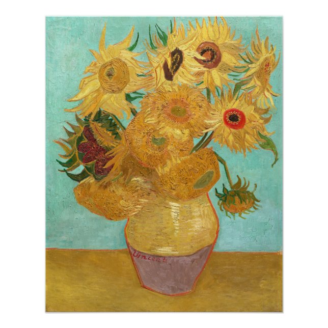 Sunflowers Vincent van Gogh Poster (Front)