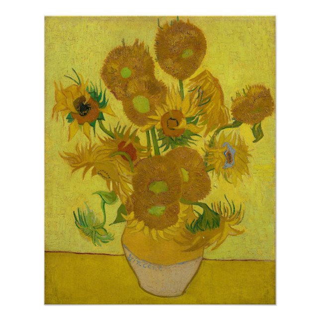 Sunflowers - Vincent van Gogh Poster (Front)