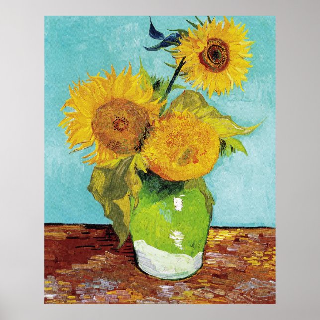 Sunflowers Vincent van Gogh Poster (Front)