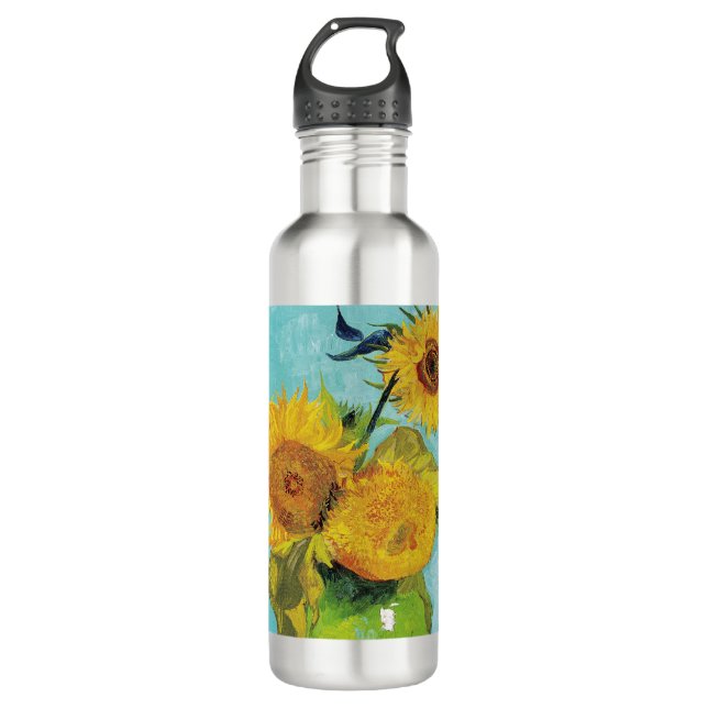 Sunflowers Vincent van Gogh    Stainless Steel Water Bottle (Front)
