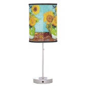 Sunflowers Vincent van Gogh  Table Lamp (Back)