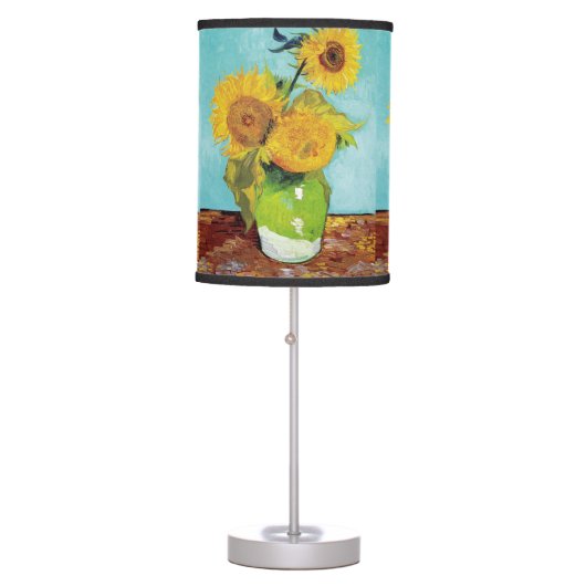 Sunflowers Vincent van Gogh  Table Lamp (Front)