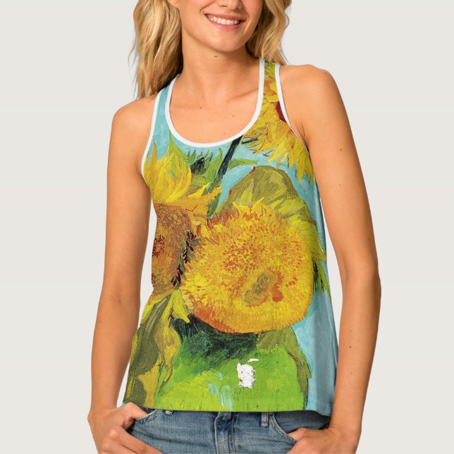 Sunflowers Vincent van Gogh  Tank Top (Front)