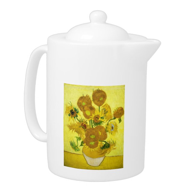 Sunflowers Vincent van Gogh    Teapot (Left)