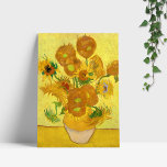 Sunflowers, Vincent van Gogh  Wood Wall Art<br><div class="desc">Van Gogh never painted a single artwork entitled "Sunflowers." Instead,  he did several renditions of the large yellow blossoms in two separate series of sunflowers,  one during a stay with his brother in Paris in 1887 and another during his tenancy in Arles from 1888 to 1889.</div>